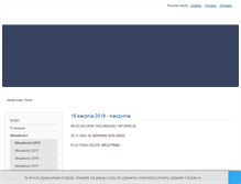 Tablet Screenshot of muzeumchelmno.pl